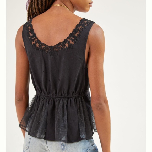 Anthropologie Embroidered Babydoll Tank NWT XS - Picture 3 of 14